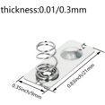 thumbnail image 2 of Fielect 50Pcs AAA Battery Spring Plate AAA Battery Positive Negative Conversion Spring Contact Nickeling Plate 21mmx9mm, 2 of 5