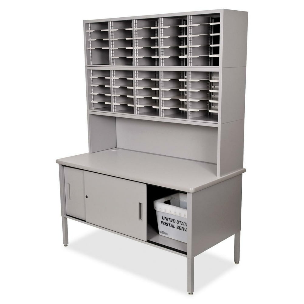 Marvel 50 Adjustable Slot Corner Mail Room Organizer with Mail Storage
