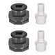 thumbnail image 1 of Adaptador de tanque de fondo G3/4 de Uxcell con enchufe y accesorio de tubería de 16mm 2 juegos, 1 of 5