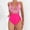 Hot Pink, variant on Baqcunre Fashion-Forward Split Flower Print Swimsuit - Large Cutouts for Summer Beach, 1 Pc Swimsuit Army Green L