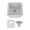 White, variant on 16" x 18" Quartz Kitchen Sink, Single Bowl Sink, Drop-in Sink, Undermount Sink, Granite Kitchen Sink, Galaxy  White Kitchen Sink, with Steel Grids and Basket Strainer Lexicon Platinum LP-1618-W