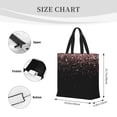 thumbnail image 4 of Naloa Rose Gold Glitter1 Tote Bag for Women, Foldable Tote Bag With Zipper, Large Shoulder Bag, Top Handle Handbag for Travel, Work, Shopping, 4 of 9