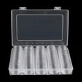 thumbnail image 4 of 100 piezas de Cápsulas para monedas perfke Caja de almacenamiento de plástico transparente, 4 of 8