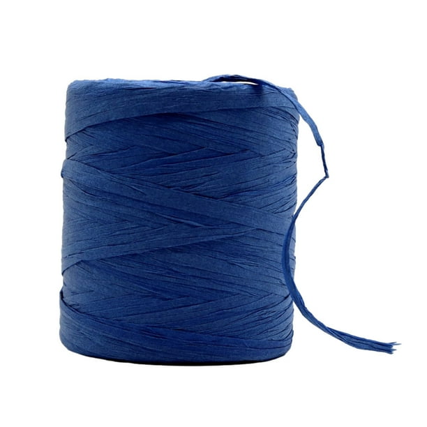 Hilo de Papel de Rafia Wosthever para Proyectos de Bricolaje Cinta de Papel Natural Azul Zafiro