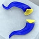 thumbnail image 4 of Motocicleta Multicolor Cuernos Del Diablo 2 Piezas para Moto () Azul, 4 of 9