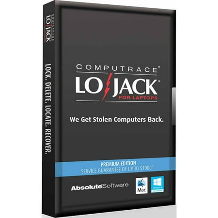 Absolute Software Lojack for Laptops Premium Edition, 2-Year License (Windows/Mac) (Digital Code)