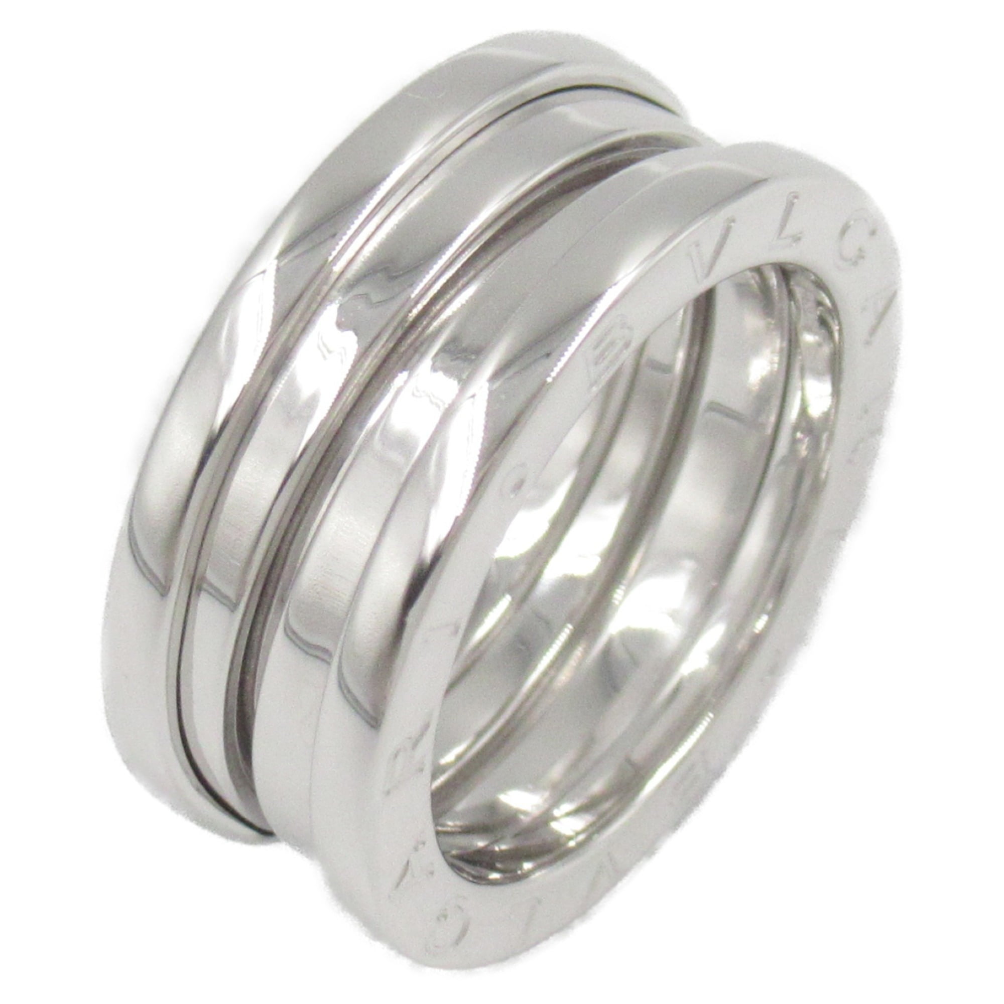 Pre-Owned BVLGARI B-zero1 3-Band Ring in 18K White Gold for Men and Women, Silver (Good)