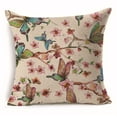 thumbnail image 3 of Square Cloth Pillow Covers with Butterfly Images, 3 of 11