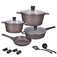 thumbnail image 1 of Batería de Cocina Antiadherente Kochstelle Basics Modern 13 Piezas Café, 1 of 8
