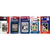 MLB 5 Different Licensed Trading Card Team Sets, Atlanta Braves