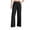 Black -AC03, variant on Resicozy School Uniform Pants for Girls Wide Leg High Waist Dress Trousers with Pockets, Back To School Clothing Button Trousers 5-14 Years Purple 130
