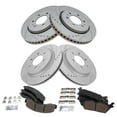 thumbnail image 2 of TRQ Front and Rear Performance Brake Pad & Rotor Kit Brake Pads Brake Rotors Set Ceramic Vented Premium G-Coated Fits Select 2018-2020 Ford Expedition F-150 Lincoln Navigator, 2 of 6