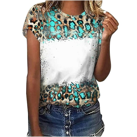 Women Short Sleeve Tops Fitted Tshirts Shirts Funny Graphic T-Shirt Womens Summer Shirts with Sleeves