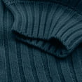 thumbnail image 7 of Fesfesfes Women Sweaters Solid Color Long Sleeve Sweater Dress Turtleneck Sweater Pullover Robe Dress, 7 of 7