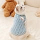 thumbnail image 4 of Chaqueta de invierno para perro | Abrigo acolchado de dos patas resistente al viento para perros pequeños | Chaleco cálido con forro polar y cierre de cremallera | Rosa, amarillo, azul y rojo, 4 of 6