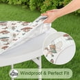 thumbnail image 5 of Mushroom Fairy Princess Pattern Round Fitted Tablecloth with Elastic Edge,Dining Table Cover Waterproof,Outdoor Round Tablecloth for Camping,Dining,Indoor and Outdoor, 5 of 7