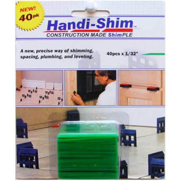 Watman HS13240GR 0.03 in. Green Shim- 40 Pack