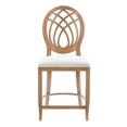thumbnail image 4 of Pemberly Row Beechwood Ornamental Backrest Set of 2 Counter Stool in Light Brown, 4 of 10
