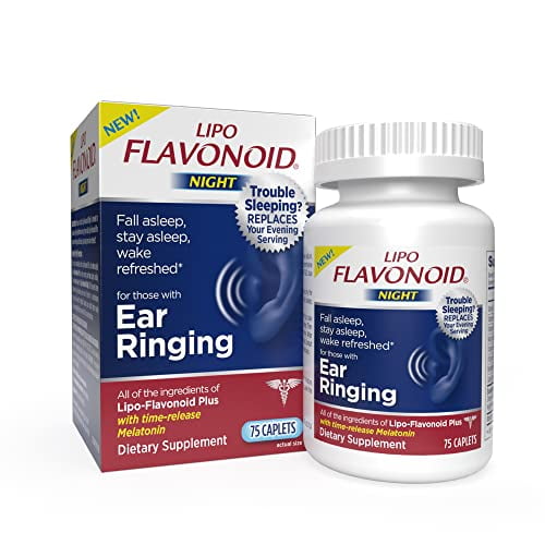 LipoFlavonoid Night Ear Heath Supplement Contains Melatonin to Help