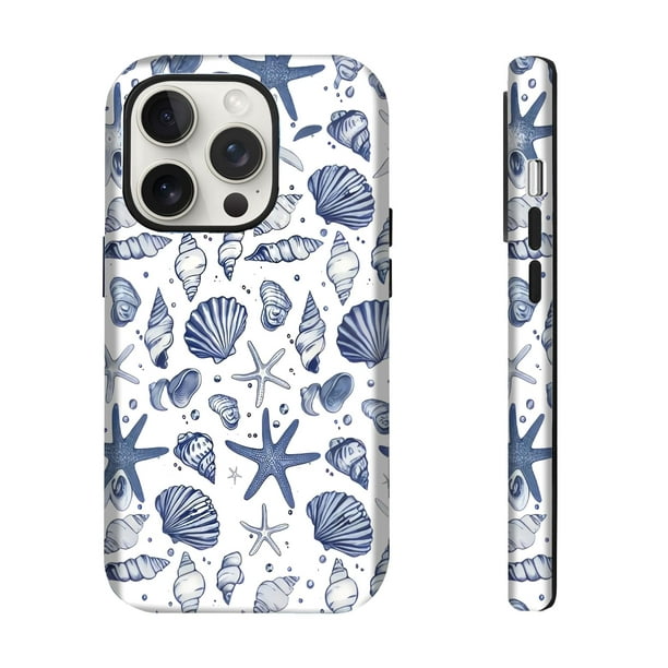 Funda para teléfono celular XUNQIAN iPhone 15 Pro Max Blue Seashell