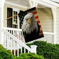 thumbnail image 3 of Bald Eagle USA Flag House Flag Vertical Double Sided,Grunge American Flag Yard Outdoor Decoration 28 x 40 Inch, 3 of 3
