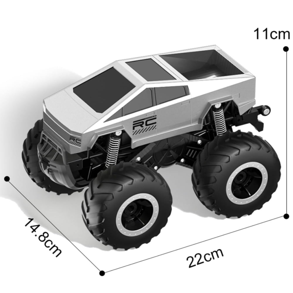 1:16 Scale RC Car,All Terrain Monster Truck Toy,2.4GHz 4WD Waterproof Off-Road Pick-up Remote Control Cars, for Kids Boys/Girls Age 3+
