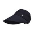 thumbnail image 2 of Sombrero de verano con visera, gorra informal con visera, transpirable, ajustable y desmontable. Negro, 2 of 9