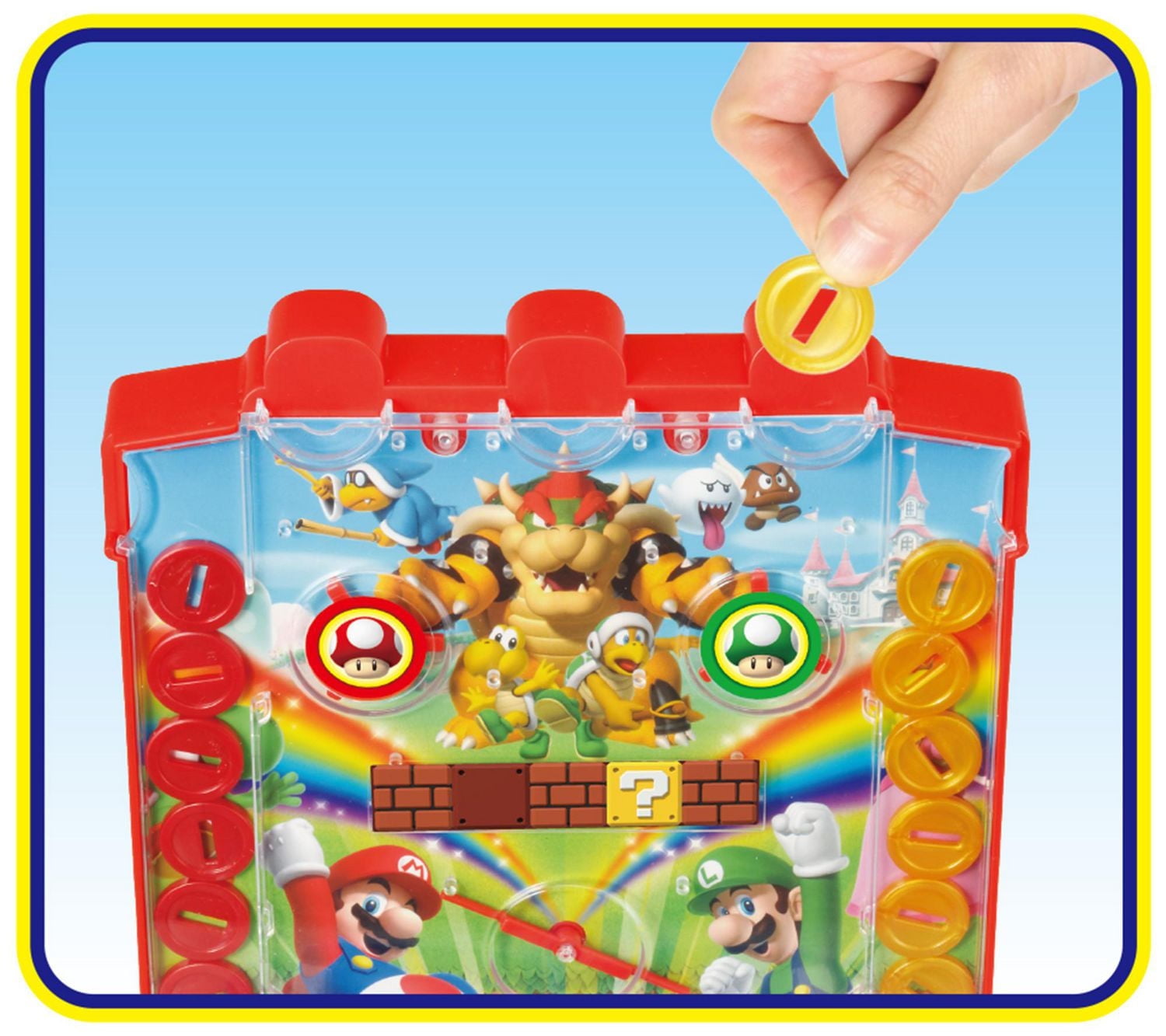 Epoch Games Super Mario Lucky Coin Game, Tabletop Action Game for Ages 4+