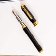 thumbnail image 4 of Diplomat Nexus Black  Gold Fountain Pen - 14k Nib, 4 of 8