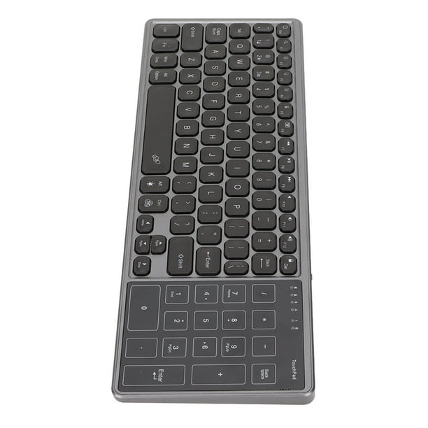 Crtynell Wireless Keyboard Numeric Touchpad 2.4Ghz Wireless Portable RGB Backlit Plug and Play