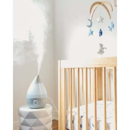 CRANE - 1 Gal. Drop Ultrasonic Cool Mist Humidifier - Grey