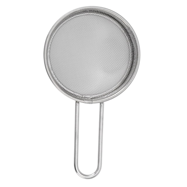 Round Flour Sieve, Flour Sieve Strainer Compact Portable 304 Stainless Steel Ergonomic Handle Light Weight For Kitchen