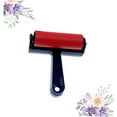 thumbnail image 2 of OULII Soft Rubber Brayers Paint Brush Red for Craft Enthusiasts Scrapbooking 1Pcs, 2 of 8
