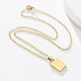 thumbnail image 6 of HESHPAWS Shell Initial Necklace for Women A-Z Letter Pendant Necklace Womens Capital Letter Yellow Gold Plated Stainless Steel Cable Chain 18 in, 6 of 7