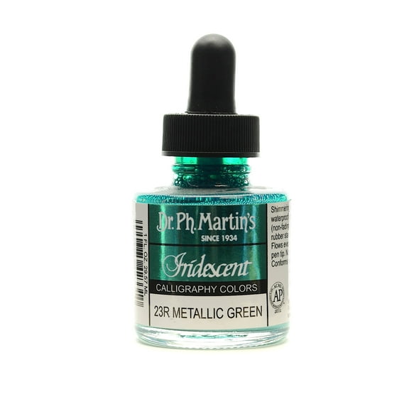 Iridescent Calligraphy Colors 1 oz. metallic green (pack of 2)
