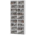 thumbnail image 1 of 9-Tier White Media Shelf | Adjustable DVD & CD Storage Rack - 68.9" Tall | Living Room, Office & Entryway Organization, 1 of 7