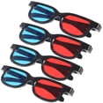 thumbnail image 4 of BRIGHTFUFU 4 Uds gafas de plástico gafas 3D gafas universales de película para proyector de TV, 4 of 8