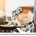 thumbnail image 4 of Cute Oven Mitts,Black Halloween Witchcraft Elements Oven Mitt 2-Pack Set,Kitchen Gloves for Oven,Heat Resistant Oven Mitts 7.7"x12", 4 of 7