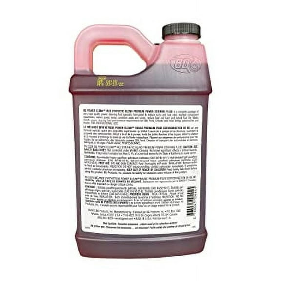 BG Power Clean Red Synthetic Blend Premium Power Steering Fluid with Pocket Screwdriver (1)