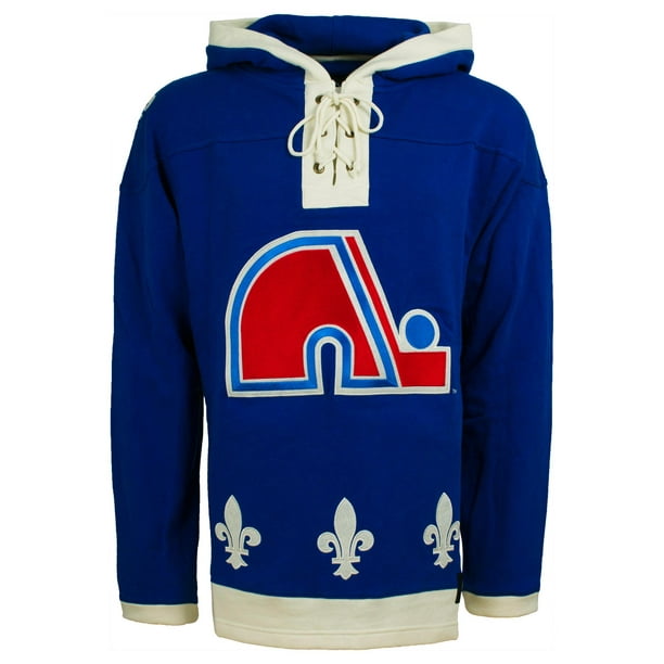  '47 Quebec Nordiques NHL Heavyweight Jersey Lacer Hoodie -  Small : Sports & Outdoors