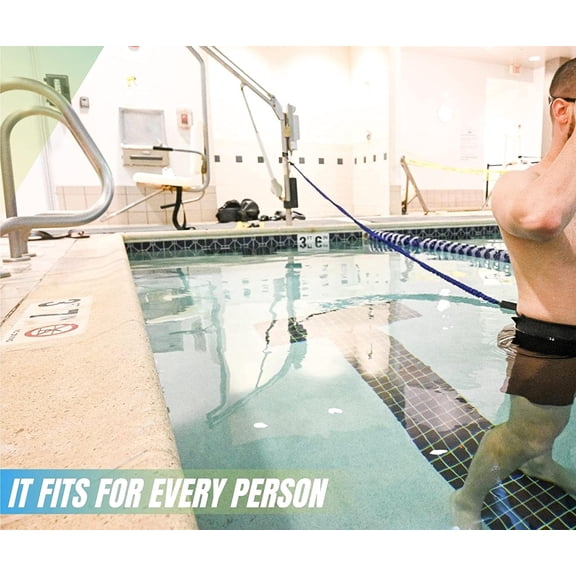Swim Tether Stationary Swimming System - Resistance Belt & Pool Harness for Training$$Sport & Recreation Other