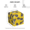 thumbnail image 4 of Tissue Summer Pineapple Box Cover Holder, Square by Xecao - Leather Decorative Organizer for Tabletop, Bathroom, Car, Office, 4 of 8