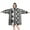 Black Geometric Triangle, variant on Wearable Oversized Blanket,Blue Floral and Petal Pattern Wearable Blanket Hoodie for Adults,Cozy Hooded Blankets with Super Pockets,Super Warm Fuzzy Pullover for Women & Men