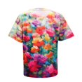 thumbnail image 2 of Gibobby Playera Manga Corta para Mujer Camiseta informal manga corta con estampado flores para mujer, Camiseta ajustada con cuello redondo, camisetas, blu(Rosa caliente,G), 2 of 3