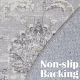 thumbnail image 4 of Alfombra Circular Vintage Floral Jinchan de 2.1 m Gris, 4 of 4