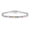 White Gold Plated -3mm, variant on 3.0mm colored tennis ball bracelet, 18K white gold/yellow gold plated, inlaid with 3mm cubic zirconia rainbow tennis ball bracelet, women's style, size 6-8.5 inches.