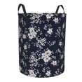 thumbnail image 2 of Daiia Retro Flower Round Laundry Basket with Handles Thickened Waterproof Circular hamper,Dirty Clothes Storage Basket for Bedroom,Bathroom,College Dorm-Small, 2 of 8