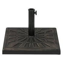 Island Umbrella 42-lb Bronze All-Weather Outdoor Square Resin Umbrella Base