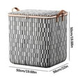 thumbnail image 4 of Staron 140 L Large Storage Bags Gray, Clothes Storage Bins Foldable Closet Storage Organizer Containers for Clothing, Comforters, Pillows, Toys, Blanket Storage, 4 of 4