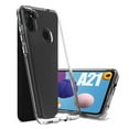 thumbnail image 1 of MUNDAZE For Samsung Galaxy A21 Transparent Clear Double Layer Phone Case Cover, 1 of 6